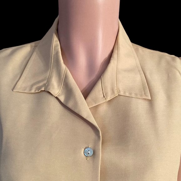 NWOT Vintage Laura Scott Sleeveless Collared Top Blouse Size 14 - Picture 5 of 8
